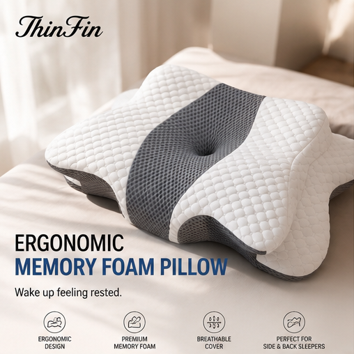 Premium Ergonomic Memory Foam Pillow