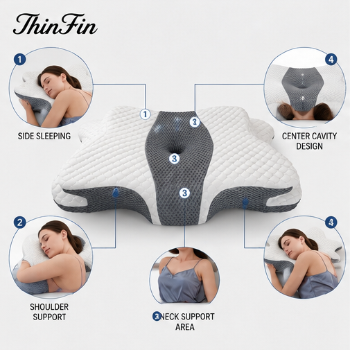 Premium Ergonomic Memory Foam Pillow