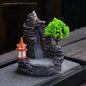 Backflow Incense Burner Waterfall – Ceramic Aromatherapy Holder with Cascading Smoke Effect
