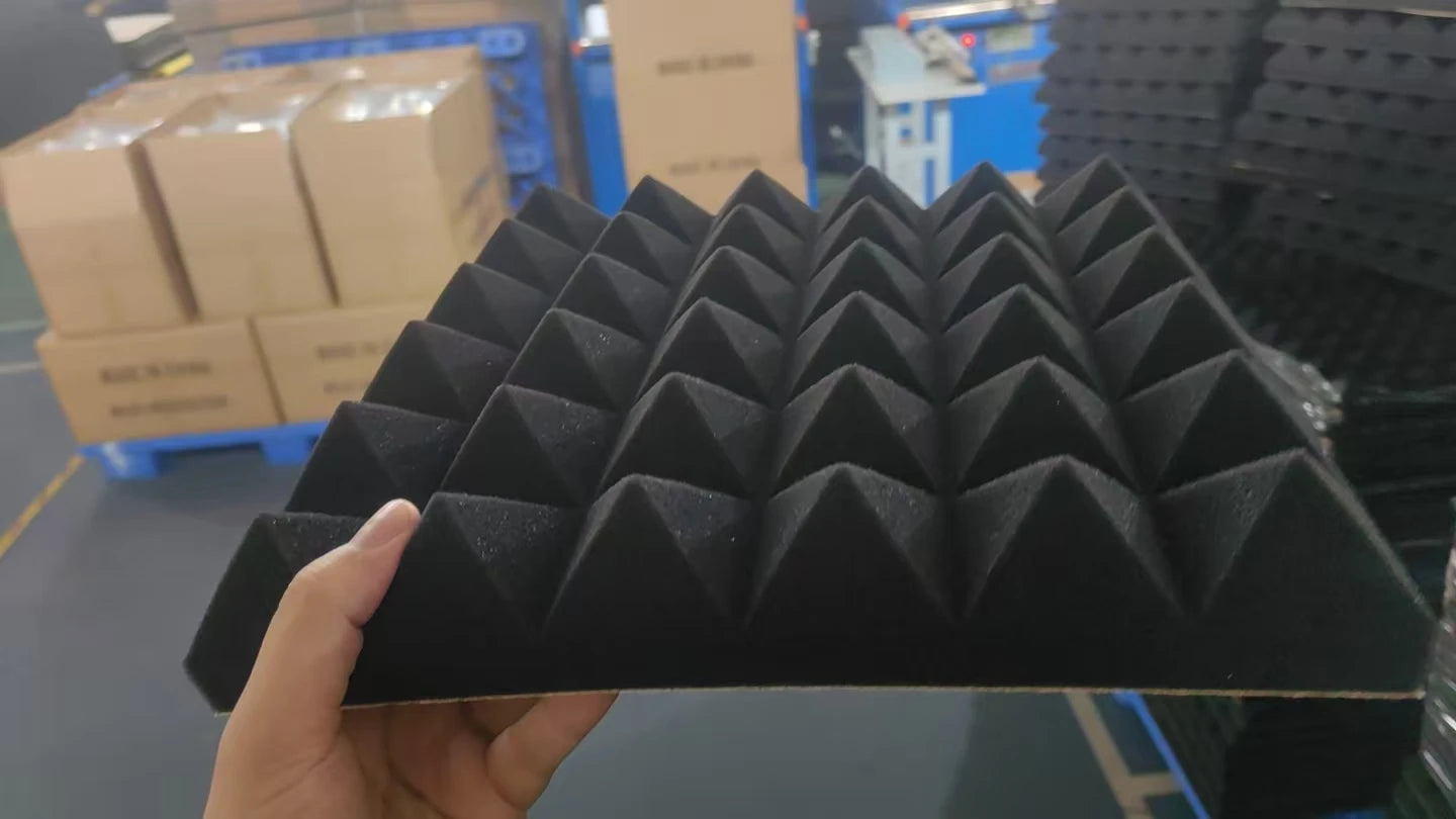 Acoustic Foam Panels – Self-Adhesive Soundproof Wall Tiles
