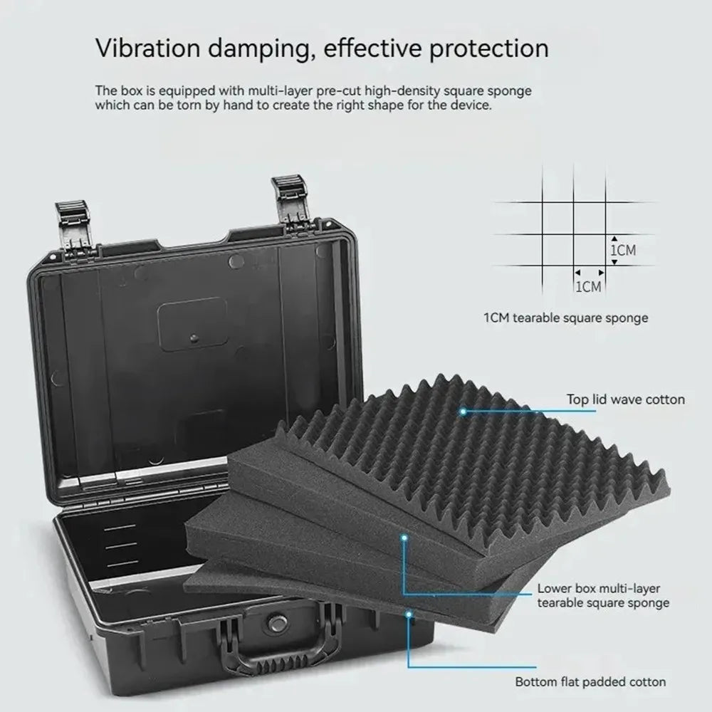 Waterproof Hard Carry Case with Foam Insert – Impact Resistant Protective Storage Box