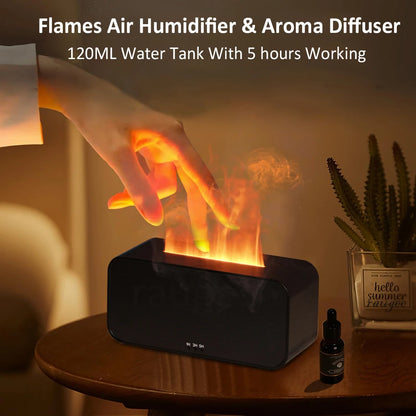 LED Flame Aroma Humidifier