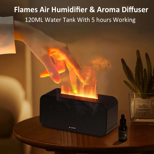 LED Flame Aroma Humidifier