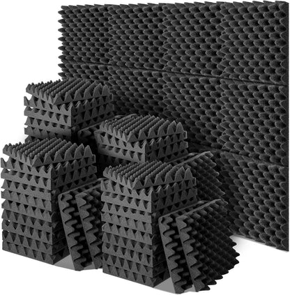Acoustic Foam Panels – Self-Adhesive Soundproof Wall Tiles