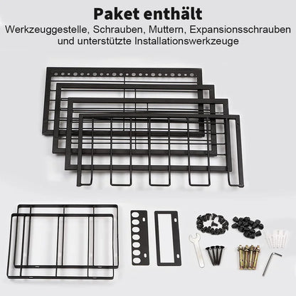 Wall Mounted Power Tool Rack – Electric Drill & Workshop Storage Organizer