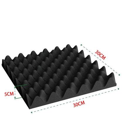 Acoustic Foam Panels – Self-Adhesive Soundproof Wall Tiles