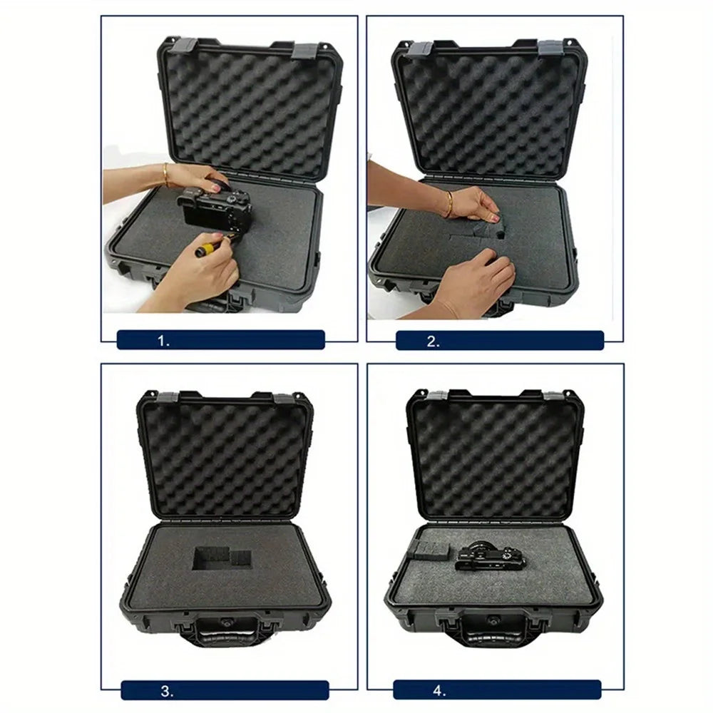 Waterproof Hard Carry Case with Foam Insert – Impact Resistant Protective Storage Box