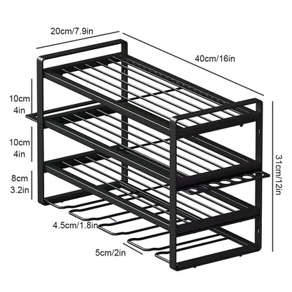 Wall Mounted Power Tool Rack – Electric Drill & Workshop Storage Organizer