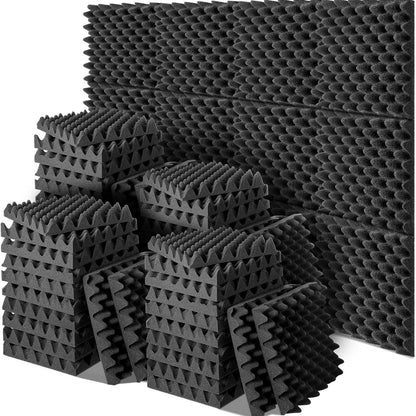 Acoustic Foam Panels – Self-Adhesive Soundproof Wall Tiles
