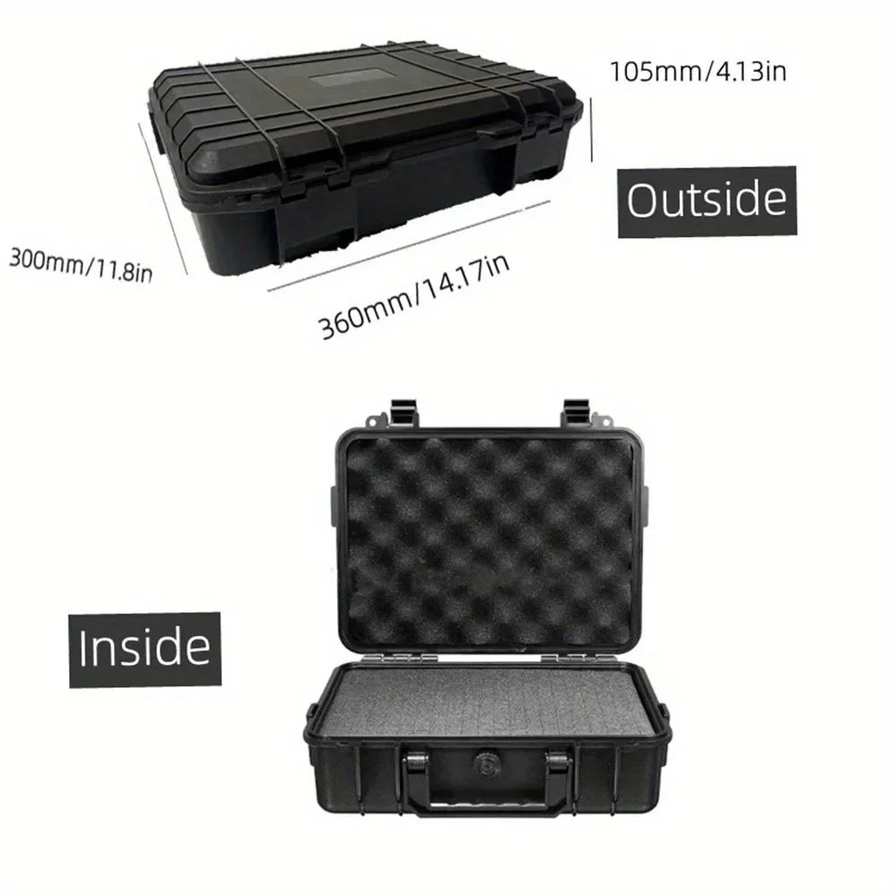 Waterproof Hard Carry Case with Foam Insert – Impact Resistant Protective Storage Box